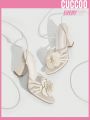 Cuccoo Women's White Flower Decor High Heel Sandals