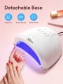 Teckwe LED Gel Nail Lamp,Smart Sensor UV Light Nail Phototherapy Machine,Professional Manicure Lamp,Quick-Drying & Fast Curing,4 Timing Functions & 30 LED Light Source Lamp Beads For Gel Polish Curing Salon Use & Home DIY Nail Art,The Light Source