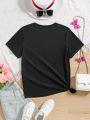 Teenage Girls' Printed Short Sleeve T-Shirt
