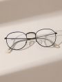 1pc Women Trendy Blue Light Clear Glasses For Reading Daily School Life Clothing Accessories