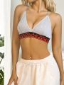 SHEIN Triangle Cup Bra For Women, Can Be Worn As Sports Top