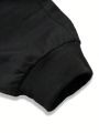 Manfinity Sporsity Men'S Plus Size Drawstring Waist & Cuffed Hem Color Block Sweatpants