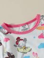 Toddler Girls' Dancing Princess Pattern Homewear Pajama Set, Multiple Pieces
