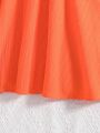 Teen Girls' Sleeveless Ruffle Hem Dress For Spring/Summer, Suitable For Casual, Holiday