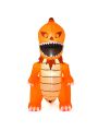 Costway 8FT Halloween Inflatable Pumpkin Head Dinosaur Blow Up with LED Lights