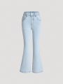 Tween Girls' Stretchy Slim Flared Jeans
