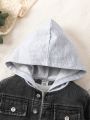 Infant Boys' Color-Block Long Sleeve Hooded Jacket