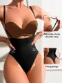 Women's Seamless Knitted Camisole Shapewear With Thong