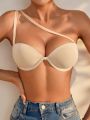 SHEIN 1pc Women'S Solid Color Bra With Underwire