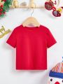 Baby Girls' Casual Short Sleeve Top Suitable For Summer
