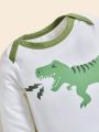 SHEIN 6pcs/Set Baby Boys' Cute Dinosaur Printed Casual Home Wear & Everyday Gift Set