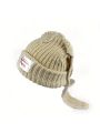 1pc Cute Rabbit Design Thickened Warm Knit Hat With Ear Protection For Sports And Daily Use