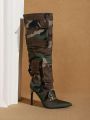 Styleloop Fashionable Camouflage Long Boots