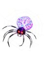 Costway 3.5 FT Wall  Inflatable Spider Halloween Holiday Decor with Multi-Color Lights