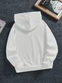 Boys' Printed Hooded Long Sleeve Casual Sweatshirt