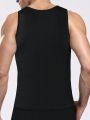 Men's Solid Color Round Neck Slimming T-Shirt
