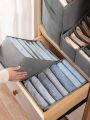 7 compartments  Large Size Foldable Clothes Storage Box - Organize Your Wardrobe with Compartments for Shirts, Jeans, Socks Pants, and More,Clothes Storage Bag, Wardrobe Clothes Organizer, Clothes Drawer Organizer, Divided Storage Box, Closet