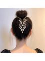 1pc Cute & Sweet Retro Lily Of The Valley Tassel Hair Accessory For Toddler Girls, Juniors, Women's Everyday Hairstyles