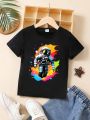 Boys' Astronaut Print Short-Sleeved T-Shirt