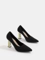 Cuccoo Everyday Collection Point Toe Sculptural Heeled Court Pumps