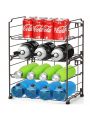 Auledio 2 Pack Adjustable Water Bottle Organizer Storage, 2-Tier Stackable Wine Bottle Holder Rack