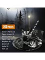200 pcs Halloween Party Supplies Dinnerware Set of Paper Plates, Napkins, Paper Cups, Plastic Utensils for Halloween Party Decoration, for 25