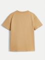 SHEIN Kids EVRYDAY Tween Boys' Casual Comfortable Solid Color T-Shirt (2 Colors Per Set)