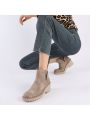 Chelsea Boots for Women Wedges Ankle Boots Platform Lug Sole Boots Slip on Elastic Fall Boots Chunky Block Booties