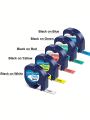 5-Packs (5 Mix Colors) Label Tape Replacement for DYMO LetraTag Refills | 1/2