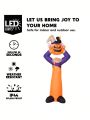 Joeidomi 9 FT Tall Halloween Inflatable Scarecrow with Built-in LEDs, Giant Blow Up Scarecrow with Red Eyes and Crows for Halloween Outdoor Decoration, Yard, Garden, Lawn Holiday Party Decorations