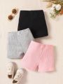 Infant Simple Solid Color Shorts
