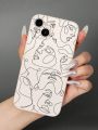 LineHome Line Drawing Face Anti-drop Phone Case For Iphone