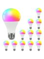 DAYBETTER Smart Light Bulbs,WiFi Light Bulbs,RGBCW Color Changing Light Bulb,Smart Bulbs That Work with Alexa & Google Assistant,A19 E26 9W 800LM Led Light Bulb,Led Ceiling Fan Light Bulbs 12 Pack