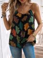 Women's Leaf Printed Camisole Tank Top