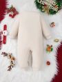 Cute Deer Embroidery Romper For Baby Boys