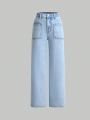 Tween Girl Dual Pocket Straight Leg Jeans