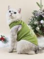 PETSIN Petsin Christmas Green Tree Printed Pet Vest, 1pc