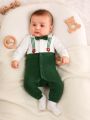 SHEIN Baby Boy Bow Front 2 In 1 Jumpsuit