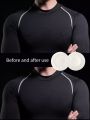 20pairs Men's Sports Non-woven Fabric Nipple Covers, White
