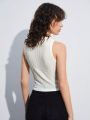 SHEIN BIZwear Women'S Solid Color Slim Fit Vest Top