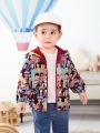 Baby Boys' Portrait Pattern Printed Fun Jacket
