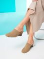 SHEIN Women's Fashionable Wedge Heel Single Shoes