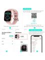 1pc Unisex Stainless Steel Strap Square Touch Screen Smart Watch With Blood Oxygen & Blood Pressure Monitoring, Call Function, Multiple Dials Setting, Daily Waterproof