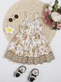SHEIN Baby Floral Print Cami Dress