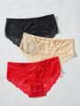 3pcs/set Lace Women's Triangle Panties