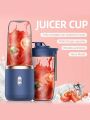 1pc 380ml Rechargeable Electric Juicer Cup, Suitable For All Seasons' Kitchen Cooking & Juicing