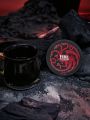 Game of Thrones X SHEIN 2pcs Black Pu Leather Cup Coaster