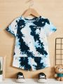 SHEIN Infant Boys' Casual Tie-Dye Fashionable Outfit