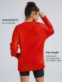 GLOWMODE Everyday Terry Long Sleeve Pocket Oversized Sweatshirt Daily Lounge