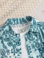3pcs/Set Baby Boys' Casual Short Sleeve Shirt, T-Shirt And Shorts Outfit